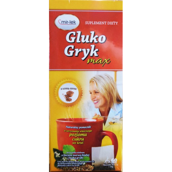 GLUKO GRYK MAX 60 Sasz. Mirlek