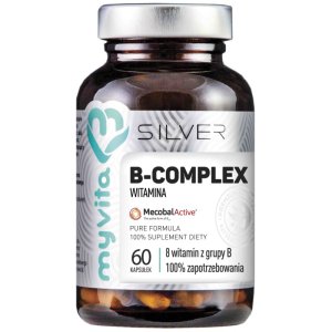 Witamina B-COMPLEX 100% 60 Kaps. Silver Myvita