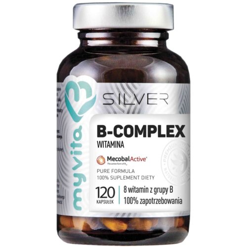 WITAMINA B-COMPLEX 100% 120 kaps. Myvita Silver