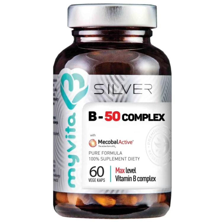 Witamina B-50 Complex 60 Kaps. Silver Myvita