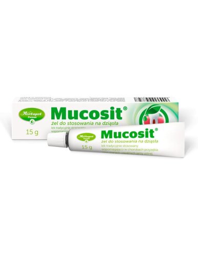 MUCOSIT DENT Kojący żel na dziąsła 15g Herbapol