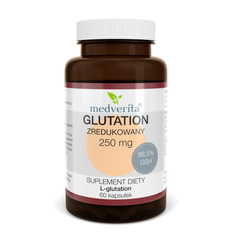 Glutation zredukowany 250 mg 60 kaps Medverita