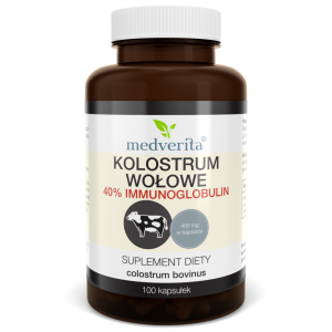 COLOSTRUM WOŁOWE 100 kasułek Medverita