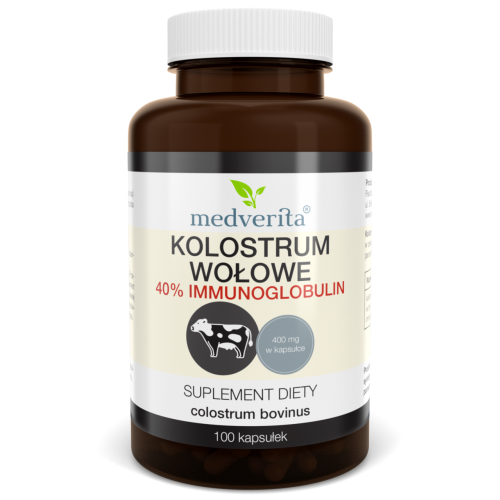 COLOSTRUM WOŁOWE 100 kasułek Medverita