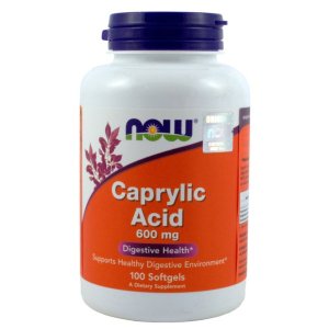 NOW KWAS KAPRYLOWY 600g 100 kaps.