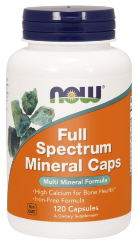 FULL SPECTRUM MINERAL CAPS 120 kaps. - Now Food