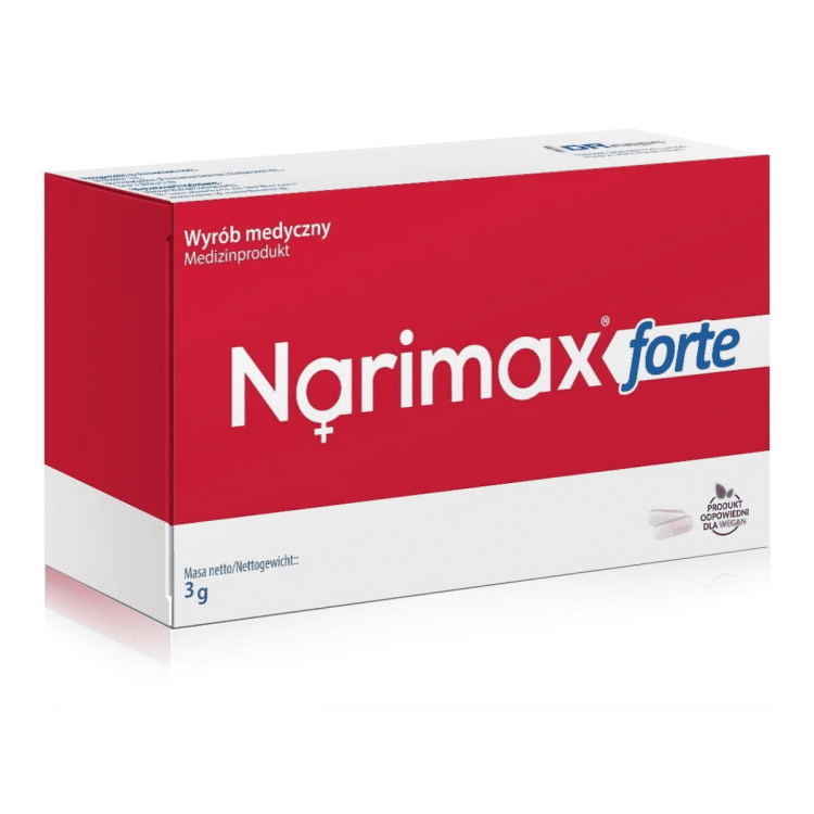Narum FORTE 30 kaps. 200 mg - szczelne jelita (czerwone)