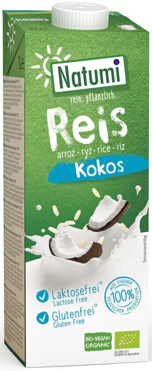  NAPÓJ RYŻOWO-KOKOSOWY bezglutenowy bez dodatku cukru Bio 1l - Natumi