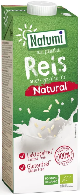 NAPÓJ RYŻOWY BEZ DODATKU CUKRÓW BEZGLUTENOWY BIO 1l - NATUMI