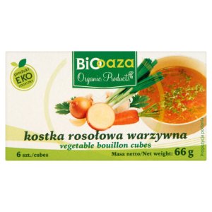 Bulion warzywny, Kostka rosołowa 66g BIO BioOaza