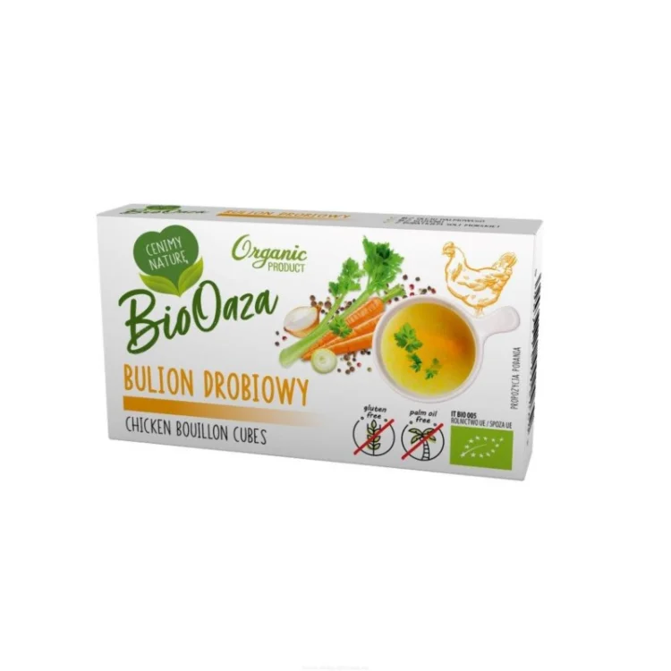 Bulion drobiowy, Kostka rosołowa 66 g BIO BioOaza