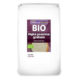 GRAHAM mąka pszenna TYP 1850  BIO 1 kg - Naturavena