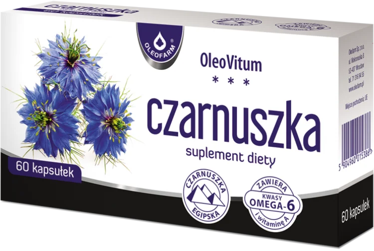 CZARNUSZKA olej 60 kapsułek Oleofarm