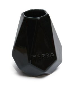 Matero ceramiczne Cristal Negro 350 ml, wysokość 11 cm
