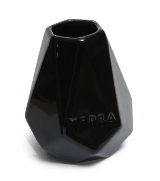 Matero ceramiczne Cristal Negro 350 ml, wysokość 11 cm