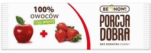 PORCJA DOBRA Baton jabłkowo-truskawkowy 16 g- PURE LIFE