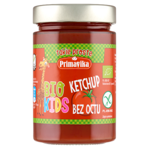 KETCHUP BEZ OCTU Dla dzieci Bezglutenowy BIO 315 g - Primavika