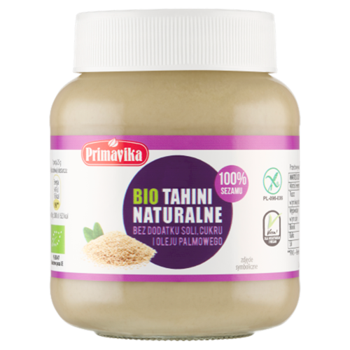 TAHINI PASTA SEZAMOWA Bezglutenowa BIO 350 g - Primavika