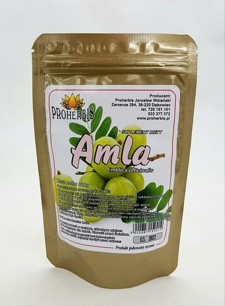 AMLA Sproszkowany owoc 100g Proherbis