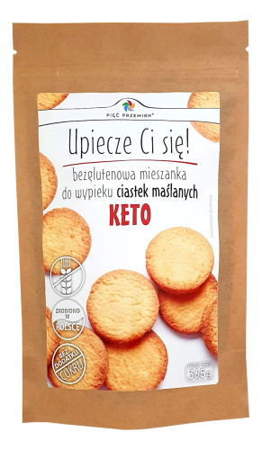 Mieszanka do wypieku CIASTEK MAŚLANYCH Keto 365 g - Pięć Przemian