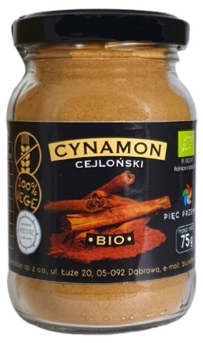 CYNAMON CEJLOŃSKI  75 G Pięć Przemian