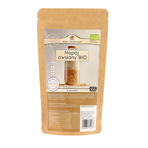 NAPÓJ OWSIANY Bio proszek 300 g Pięć Przemian