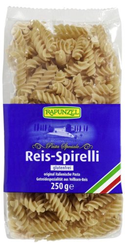 MAKARON RYŻOWY RAZOWY ŚWIDERKI Bezglutenowy BIO 250 g - Rapunzel