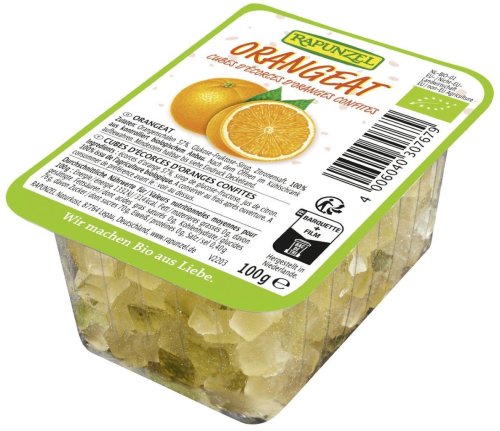 SKÓRKA POMARAŃCZY Kandyzowana Bio 100 g - Rapunzel