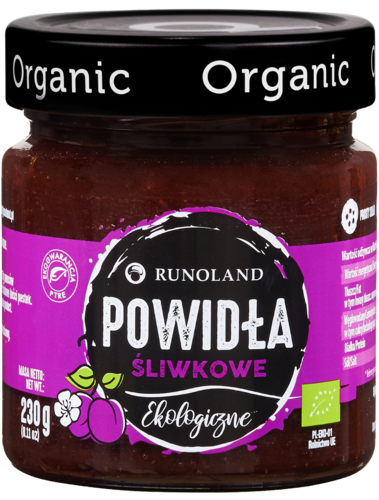 POWIDŁA ŚLIWKOWE BIO 230 g - Runoland