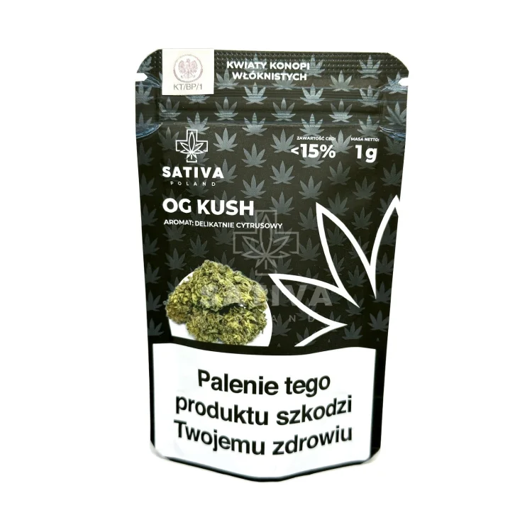 OG Kush 1G Kwiaty konopi włóknistych  Sativa CBD