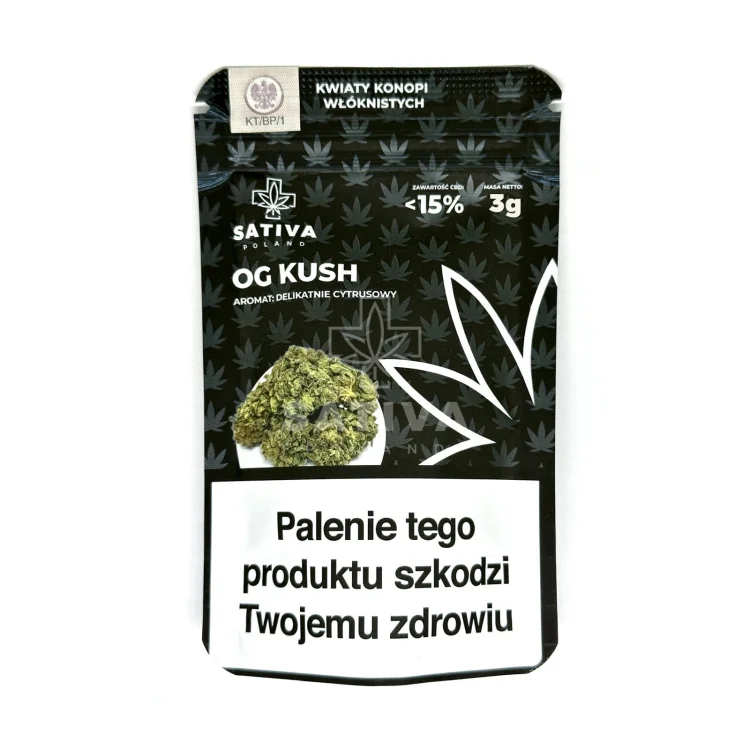 OG Kush 3g Kwiaty konopi włóknistych  Sativa CBD