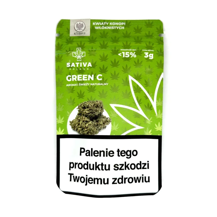 Green C 3G Kwiaty konopi włóknistych  Sativa CBD