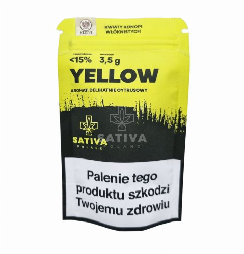 Yellow 3,5G Kwiaty konopi włóknistych  Sativa CBD