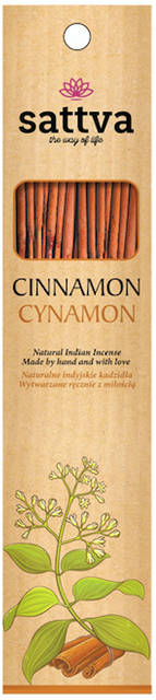 Incense Naturalne Kadzidła Cinnamon 30G cynamon Sattva