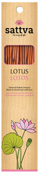 Incense Naturalne kadzidła Lotus 30g lotos Sattva