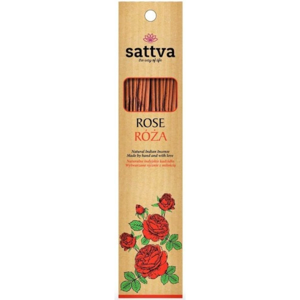 Incense Naturalne kadzidła Rose Incense 30g róża Sattva