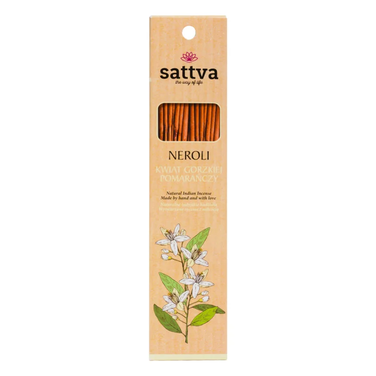 Incense Naturalne kadzidła Neroli 30g kwiat gorzkiej pomarańczy Sattva