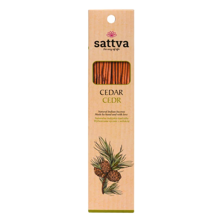 Incense Naturalne kadzidła Cedar 30g cedr Sattva
