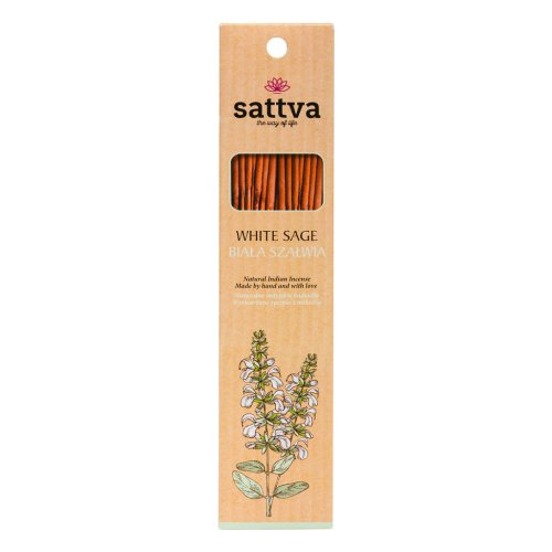 Incense Naturalne kadzidła White Sage 30g - biała szałwia Sattva