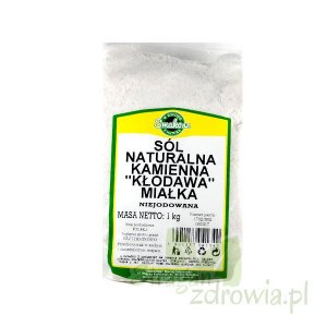 SÓL NATURALNA KAMIENNA Kłodawska Miałka 1 kg Smakosz