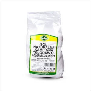 Sól Naturalna Kamienna Kłodawska Półgruboziarnista 1 kg Smakosz