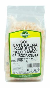 SMAKOSZ Sól Naturalna Kamienna Kłodawska Gruboziarnista 1 kg