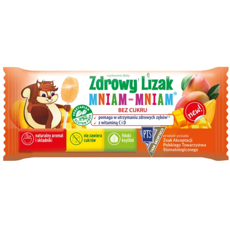 Zdrowy Lizak Mniam Mniam 6G Mango