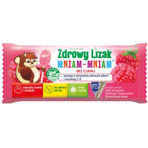 Zdrowy Lizak Mniam Mniam 6G Malina