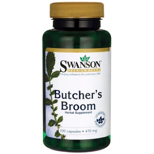 BUTCHER'S BROOM Full Spectrum 470mg 100 kaps. Ruszczyk kolczasty Swanson