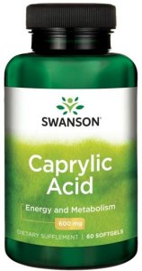 SWANSON KWAS KAPRYLOWY 600mg 60 KAPS.