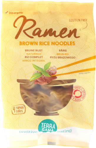 MAKARON RYŻOWY RAZOWY NOODLE RAMEN Bezglutenowy BIO 280 g - Terrasana