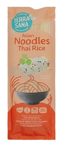 MAKARON RYŻOWY NOODLE SPAGHETTI Bezglutenowy BIO 250 g - Terrasana