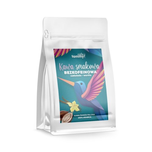 Kawa bezkofeinowa Czekolada-Wanilia 250g mielona Tommy Cafe
