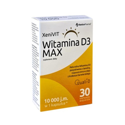 XENIVIT WITAMINA D3 MAX  30 kaps. XenicoPharma